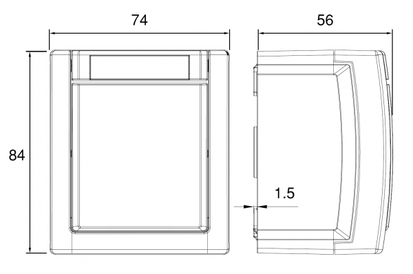 ViKO Pacific - Taster mit LED IP54